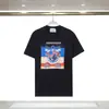 260g Verano Casa Ropa de Hombre Transfronteriza Casablanca Azul Cuadrado Degradado Estampado de Logo de Letra