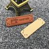 Novo em estoque DIY etiqueta artesanal de oito furos máquina de costura etiqueta de couro saco artesanal cachecol pu remendo de couro
