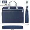 Bolsa de conferência Bolsa de documentos de tecido Oxford alargada Bolsa de documentos de camada dupla Pasta de documentos de grande capacidade para homens com impressão de logotipo