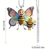 Colgante Creativo de Hermanos Abeja de Acrílico Colgante para Espejo Retrovisor Interior de Coche Transfronterizo Decoraciones Festivas