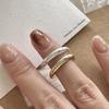 Anillo de circonita estrella de ocho puntas de plata de ley 925 estilo coreano Fan Zhiqiao anillo abierto sencillo de moda INS de Xiaohongshu