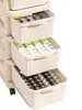 Carrito Pequeño Armario de Almacenamiento, Estante para Snacks, Estante Móvil de Piso Tipo Cajón para Almacenamiento de Productos para Bebés, Cocina Extraíble