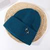 Sombrero de invierno para mujer Nuevo Moda exterior decoración de estrella sombrero tejido cálido grueso versátil que hace que la cara se vea pequeña sombrero de lana