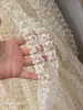 3 metros precio 2 cm de ancho color albaricoque tres dimensional dobladillo de ropa puño ropa de muñeca encaje estrecho encaje plisado ribete de encaje