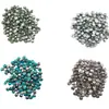 Aleación de Titanio ASTM F-136 1.2 Rosca Interna G23 Estilo Goteo de Aceite Piedra Ojo de Gato Multicolor 7mm Joyería para Piercing de Lengua