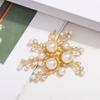 Broche de perlas de ramillete nuevo y explosivo hecho a mano, accesorios de aleación semiacabados, iluminación de abanico redondo antiguo, soporte para tocado de novia