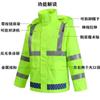 Atacado do Fabricante Roupa Refletiva de Trabalho Conjunto de Capa de Chuva e Calça de Chuva Proteção Completa Contra Chuva Tráfego Outdoor Roupa Impermeável