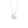 Collar Príncipe Estrella Collar de Marca Compartida El Principito para Mujer, Diseño de Gama Alta de Nicho Cadena de Clavícula Colgante Estrella y Luna Luz de Lujo