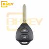 Adecuado para Carcasa de Llave de Coche Recta de 2 Botones para Toyota, Carcasa de Control Remoto, Botones de Plástico