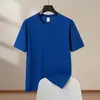 Camiseta de Algodão Penteado CVC Algodão Puro 180g Verão Manga Curta Camisa Publicitária para Homens e Mulheres, Camiseta Cultural, Personalização de Roupas para Grupos Atacado