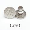 Botões Sem Costura Botão de Metal Removível 17mm Fivela em I Cintura Ajustável Botões Sem Tachas Botões de Jeans