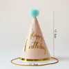 Envío Gratis Empaque Individual Sombrero de Cumpleaños Sombrero de Fiesta Sombrero Puntiagudo Sombrero de Fiesta para Bebés y Niños Sombrero para Pastel