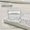 Cuadrados pequeños de arte para uñas de alta transparencia, lavables, tampón de silicona súper adhesivo, placa de estampado estilo francés transparente, herramientas de arte para uñas al por mayor