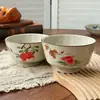 Tigela de Cerâmica Chaozhou Doméstica Pessoal Especial Tigela de Arroz Louça de Mesa High-End Nicho Tigela de Sopa Tigela de Porcelana e Prato Louça de Mesa Utensílios de Cozinha Utensílios para Beber
