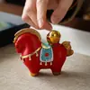 Conjunto de Chá Cultural e Criativo 2026 Novo Modelo Ano do Cavalo Conjunto de Chá Souvenir Caixa de Presente Pet de Chá Decoração de Mesa de Chá Presente de Alto Padrão