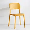 Silla de comedor nórdica sencilla, silla de ocio, silla para el hogar, taburete, silla para adultos, silla con respaldo grueso, silla de plástico, silla para exteriores