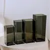 Vaso acrílico cuadrado anticaída directo de fábrica, arreglo floral hidropónico, tubo recto transparente, flor decorativa, botella de flor