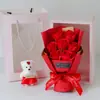 Venta Caliente Transfronteriza Caja de Regalo de Oso de 7 Piezas Regalo de San Valentín Jabón Ramo de Rosas Regalo de Cumpleaños Regalo Creativo Al Por Mayor