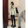 Europea y Americana Transfronteriza 2025 Otoño e Invierno Nuevo Color Sólido Tejido Cárdigan para Mujer Chaqueta Holgada Elegante Ropa Tejido Superior