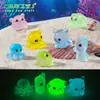 Micro-Paisaje Creativo Rana Nocturna Pulpo Animal Pecera Paisajismo Decoración DIY Accesorios Colgantes Mini Adornos Pequeños
