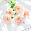 Brownie Abierto Simulado Tulipán Flor de Simulación PU Tacto Húmedo Adorno para Boda Sala de Estar Ramo Decorativo Flor Artificial