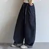 Calça Casual Feminina Primavera e Outono 2026 Nova Doce Temperamento Menina Estilo Coreano Crianças Médias e Grandes Patchwork Xadrez Calça Banana Tendência