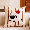 Funda de Almohada de Sofá de Dibujos Animados Cojín Bordado para Cabecera de Dormitorio Cojín Lumbar Tatami Respaldo Almohada para Habitación Infantil Sin Relleno