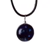 Gema del Tiempo Luminosa Collar 12 Constelaciones para Mujer Estilo Coreano Simple Estudiante Estilo Mori Fresco Cadena Clavícula Colgante de Vidrio