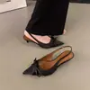 Moda Feminina Casual Outono 2026 Bico Fino Salto Agulha High Heels com Laço