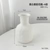 Yi Xin Home Moderno Sencillo Liso Cerámica Pei Adornos de Jarrón Flores Secas Arreglo Floral Hogar Sala de Estar Decoración Famosa Venta al por Mayor