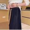 Vaqueros de pierna ancha de talla grande para mujer, otoño 2024, nuevos pantalones rectos ajustados con cintura elástica y diseño de pera para chica gordita