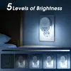 Luz Nocturna LED RGB de Siete Colores con Control Remoto, Brillo Ajustable, Sensor de Luz, Ruido Blanco para Dormir