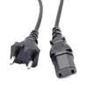 Cable de alimentación de enchufe de robot de estilo europeo de dos pines, enchufe falso de dos pines y dos orificios estándar europeo con sufijo de enchufe estándar europeo C17Vde