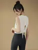 Traje Deportivo de Verano para Mujer con Acabado de Alta Gama, Hermoso Diseño de Lazo en la Espalda, Cubierta Exterior Holgada, Top sin Mangas de Secado Rápido para Correr