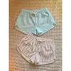 Pantalones de Pijama Versátiles de Raya Fina para Mujer, Nuevo Estilo de Verano con Cordón Elástico en la Cintura, Corte Holgado, Tallas Grandes, Shorts para Casa que Se Pueden Usar Afuera