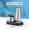 Conjunto de Potes para Condimentos e Pimenta de Aço Inoxidável 304 para Restaurantes Comerciais Garrafa Criativa para Molho de Soja Garrafa para Vinagre para Restaurantes