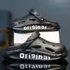 Sandalias de Playa para Hombre de Verano Nuevas Antideslizantes de Suela Gruesa con Efecto Amortiguador, Medias Pantuflas de Punta Cerrada para Uso en Exteriores