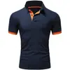 2024 Comercio electrónico transfronterizo europeo y americano verano hombres casual de negocios camiseta de manga corta tops moda popular polo
