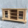 1:Casa de muñecas de 12 pulgadas, cabaña de bricolaje, mini muebles de madera color/blanco, mueble de TV de doble puerta, almacenamiento