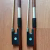 Arco de violín imitación Ébano cordal Cordal de ébano doble ojo de pez Arco de violín de biblioteca