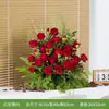 Kit de Rosa Artificial para el Día de San Valentín, Floral Pr para Pasillo de Boda