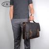 Jiameda Retro Casual Pasta de Couro Bolsa Masculina de Negócios Fábrica Atacado Bolsa de Ombro Bolsa de Computador
