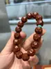 Pulsera de Círculo Único con Cuentas de Ratón Dorado Púrpura, Accesorio Coleccionable, Cuentas de Oración Budistas, Joyería DIY para Llevar en la Mano para Hombres y Mujeres