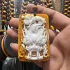 2022 novo colar de âmbar vivo fragrância natural pingente de dragão corajoso corrente de suéter colar atacado étnico