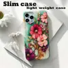 Estilo Amazon igual, fundo verde com detalhes dourados, estojo de filme floral grande e luxuoso, capa de celular iPhone de alta qualidade transfronteiriça, exclusivamente para atacado