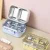 Lonchera de Acero Inoxidable para Estudiantes y Trabajadores de Oficina, Apta para Microondas, Recipiente Especial con Tapa, Set de Lonchera Bento Aislada