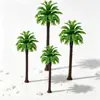 Modelo de Árbol de Coco de Simulación Mesa de Arena Paisaje Micro Escena de Película de Anime Árbol Tropical Escena de Playa