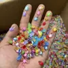 [Envío Gratis] Joyería para Uñas con Dibujos Animados de Mini Tortuga Material de Resina Estereoscópica Agujero Pequeño Accesorios para Zapatos DIY