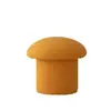 Banqueta de Madeira Maciça Cor Creme, Banqueta Fofa de Cogumelo, Pequena Banqueta Doméstica, Banqueta Baixa para Adultos, Banqueta Redonda para Mesa de Centro e Sofá, He Zhuyou