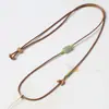 Cordón de Cuero Fino de Cera de Gama Alta para Jade, Cordón Trenzado de Colgante Ajustable, Cordón para Colgante de Collar Terminado, Estilo Chino